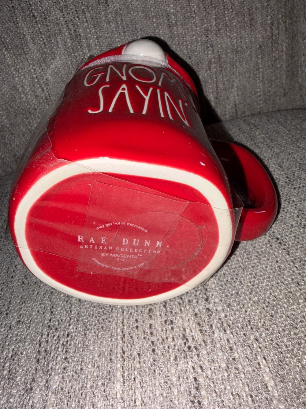 Rae Dunn GNOME SAYIN’ mug + topper - Picture 3 of 3